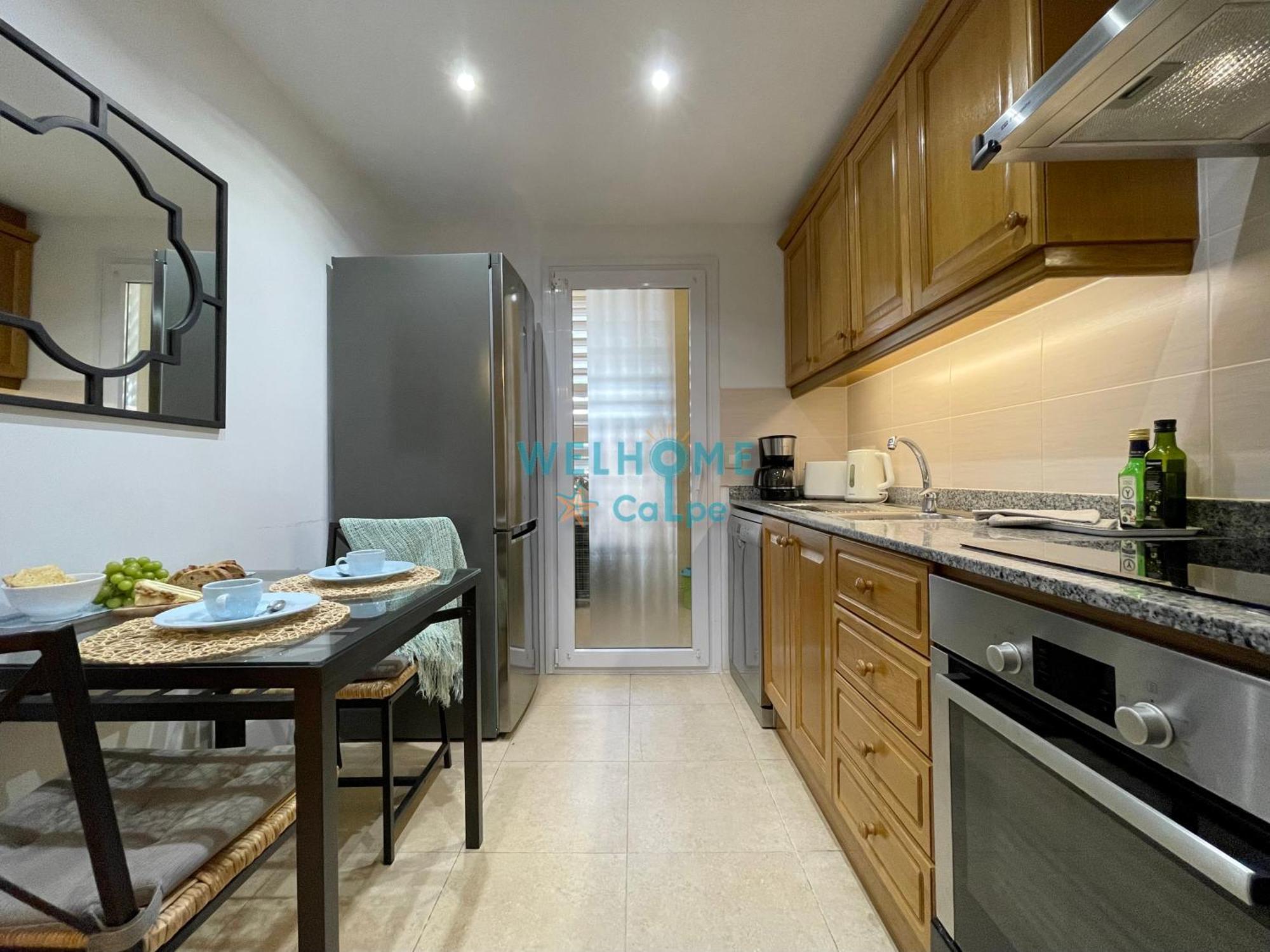 Manzana Bonito Y Comodo Apartamento Con Piscina Calp Extérieur photo