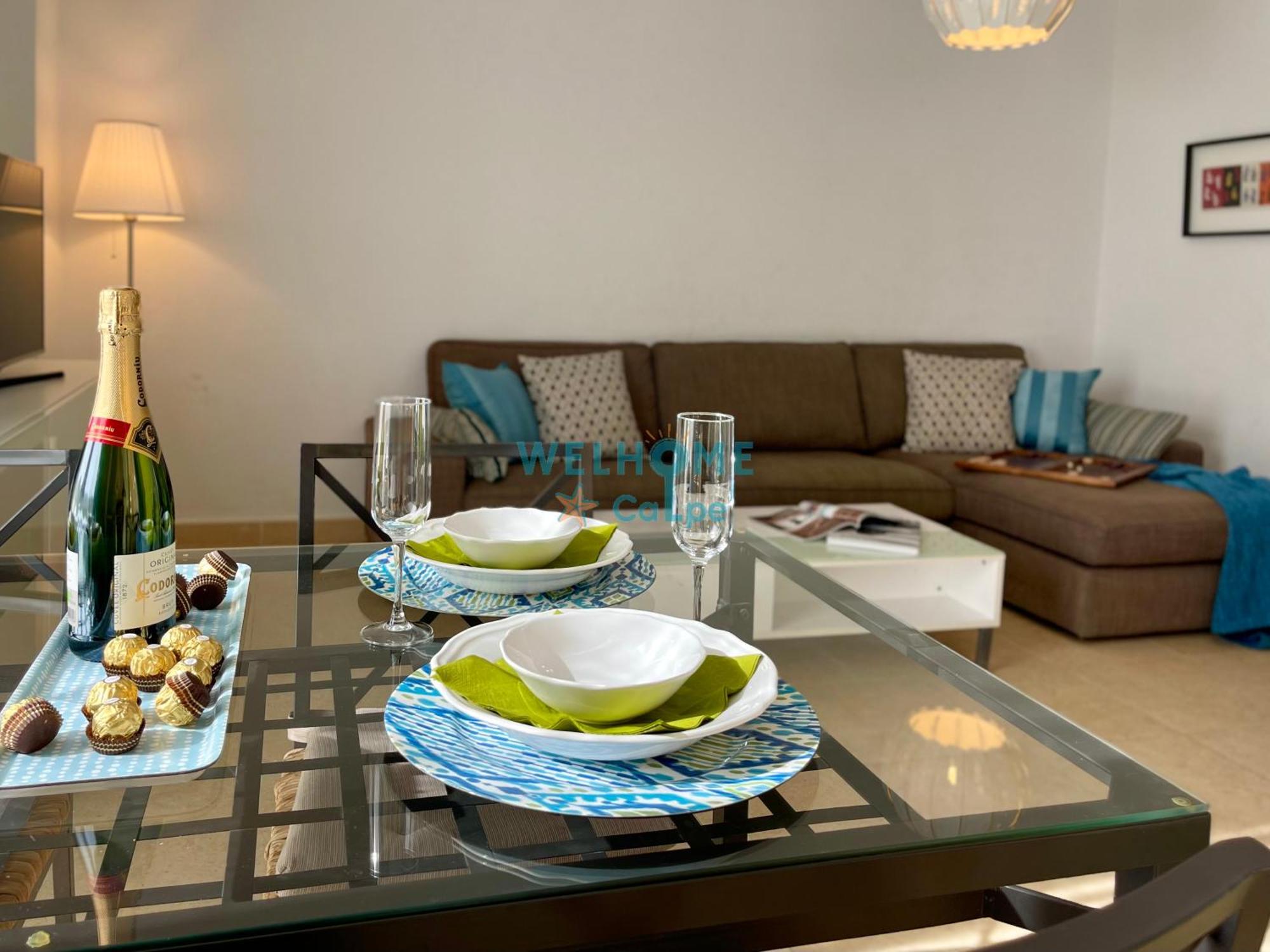 Manzana Bonito Y Comodo Apartamento Con Piscina Calp Extérieur photo