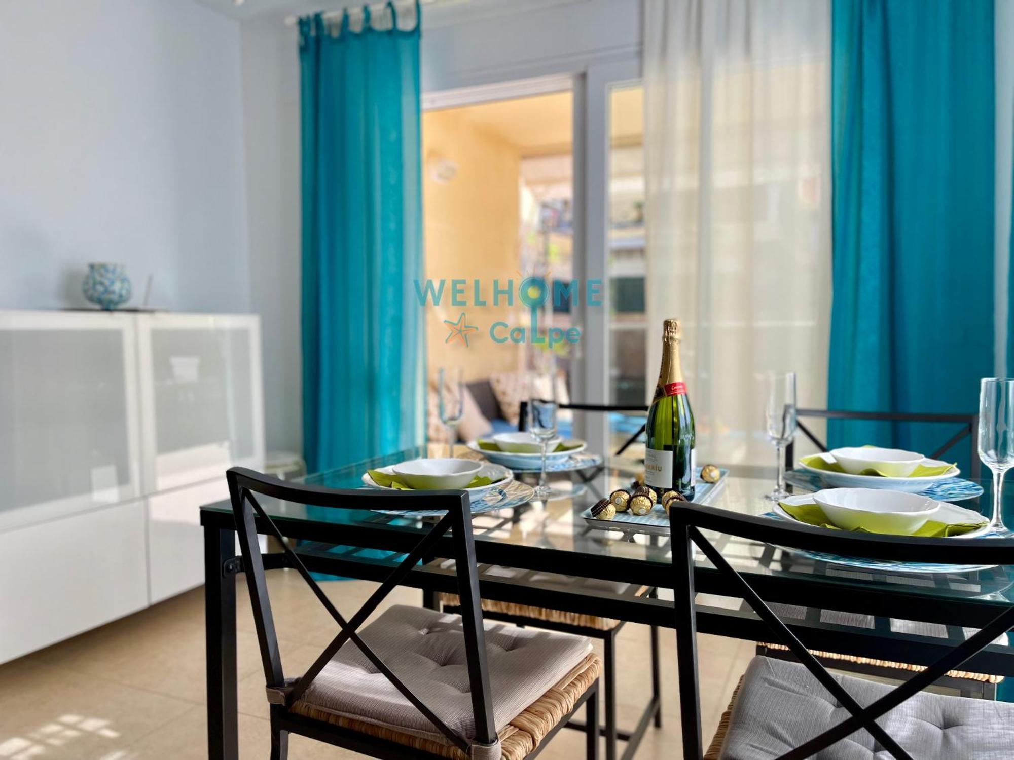 Manzana Bonito Y Comodo Apartamento Con Piscina Calp Extérieur photo