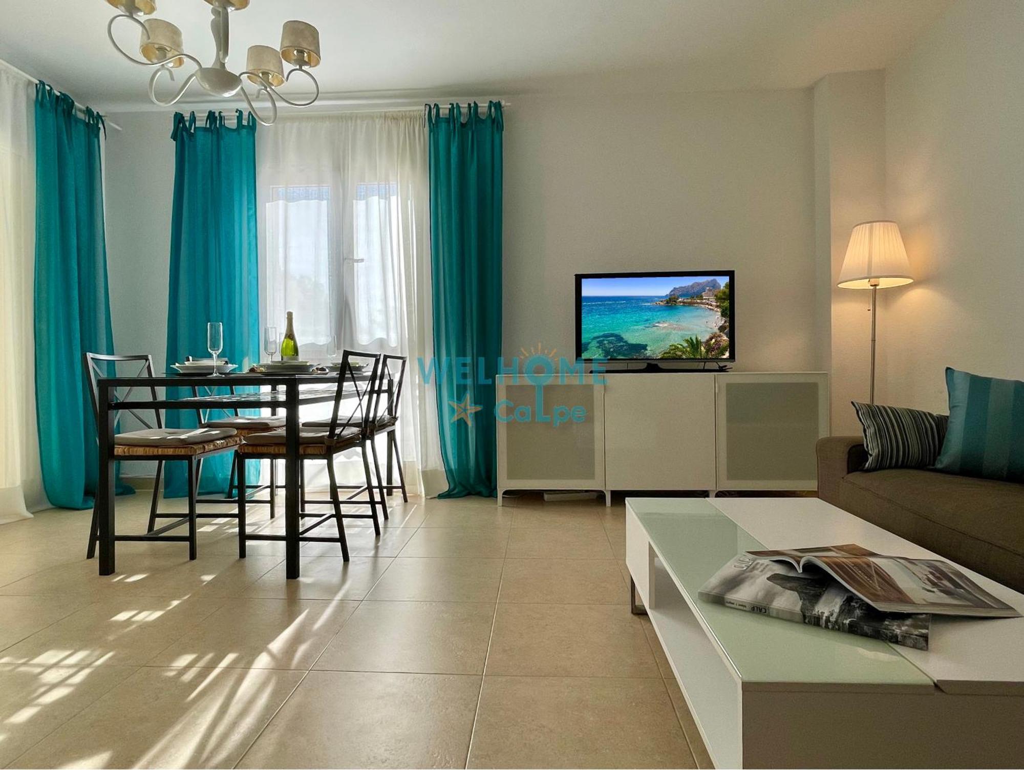Manzana Bonito Y Comodo Apartamento Con Piscina Calp Extérieur photo