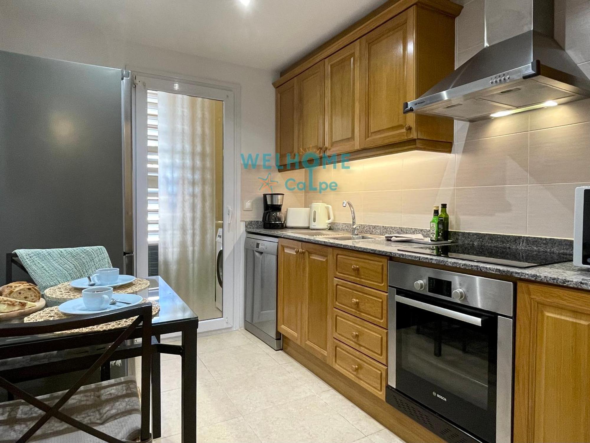 Manzana Bonito Y Comodo Apartamento Con Piscina Calp Extérieur photo